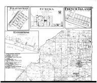 Luce Township, Pyeattsville, Eureka, French Island City, Enterprise, Richland City, Lake P.O. - Above, Spencer County 1879 Microfilm
